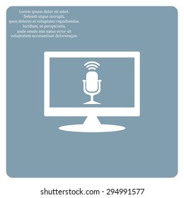 Microphone. Voice recording. icon. vector design