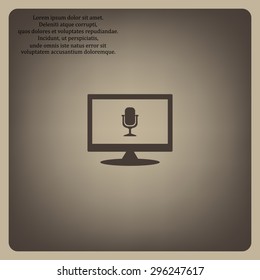 Microphone. Voice recording. icon. vector design