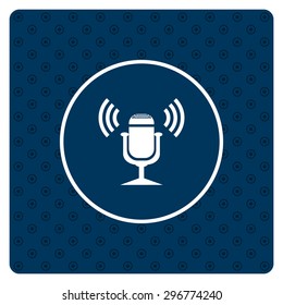 Microphone. Voice recording. icon. vector design