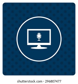 Microphone. Voice recording. icon. vector design