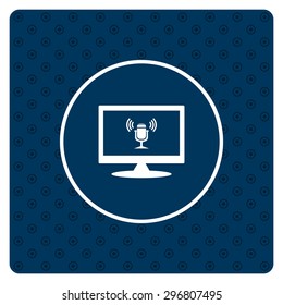 Microphone. Voice recording. icon. vector design