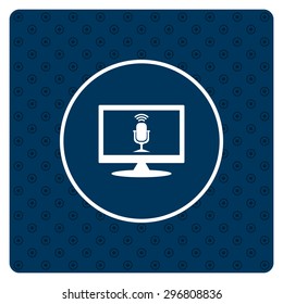 Microphone. Voice recording. icon. vector design