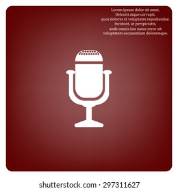 Microphone. Voice recording. icon. vector design