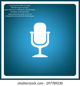 Microphone. Voice recording. icon. vector design