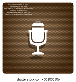Microphone. Voice recording. icon. vector design