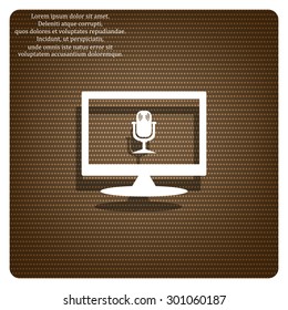 Microphone. Voice recording. icon. vector design