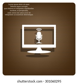 Microphone. Voice recording. icon. vector design