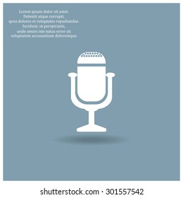 Microphone. Voice recording. icon. vector design