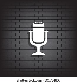Microphone. Voice recording. icon. vector design