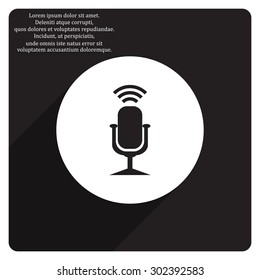 Microphone. Voice recording. icon. vector design