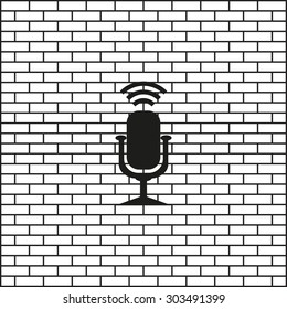 Microphone. Voice recording. icon. vector design