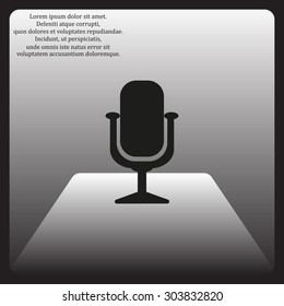 Microphone. Voice recording. icon. vector design