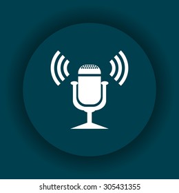 Microphone. Voice recording. icon. vector design