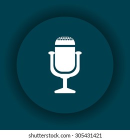 Microphone. Voice recording. icon. vector design