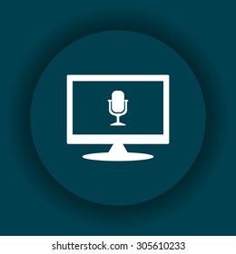 Microphone. Voice recording. icon. vector design