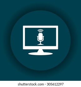 Microphone. Voice recording. icon. vector design