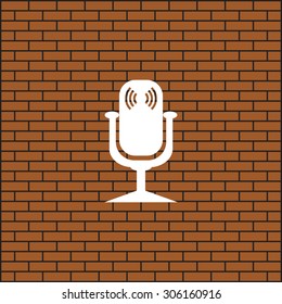 Microphone. Voice recording. icon. vector design