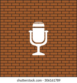 Microphone. Voice recording. icon. vector design