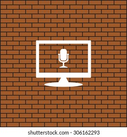 Microphone. Voice recording. icon. vector design