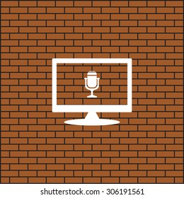 Microphone. Voice recording. icon. vector design