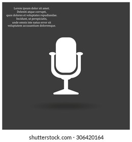 Microphone. Voice recording. icon. vector design
