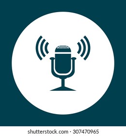 Microphone. Voice recording. icon. vector design