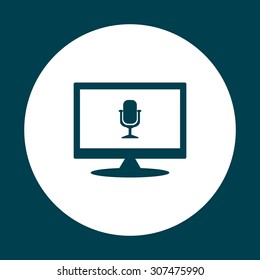 Microphone. Voice recording. icon. vector design