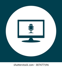 Microphone. Voice recording. icon. vector design