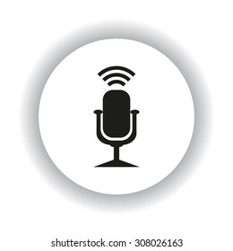 Microphone. Voice recording. icon. vector design