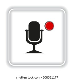 Microphone. Voice recording. icon. vector design