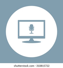 Microphone. Voice recording. icon. vector design