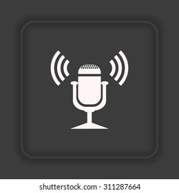 Microphone. Voice recording. icon. vector design