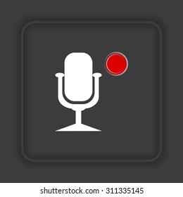 Microphone. Voice recording. icon. vector design