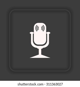Microphone. Voice recording. icon. vector design