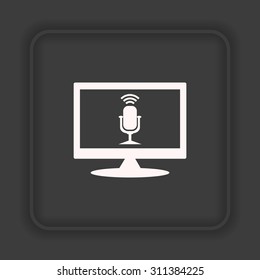 Microphone. Voice recording. icon. vector design