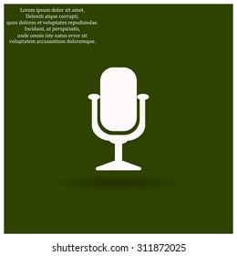 Microphone. Voice recording. icon. vector design