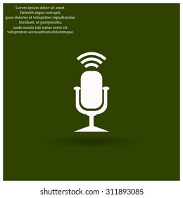 Microphone. Voice recording. icon. vector design