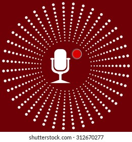 Microphone. Voice recording. icon. vector design