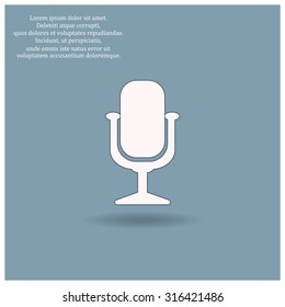 Microphone. Voice recording. icon. vector design