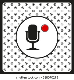 Microphone. Voice recording. icon. vector design