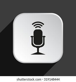 Microphone. Voice recording. icon. vector design