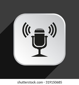 Microphone. Voice recording. icon. vector design