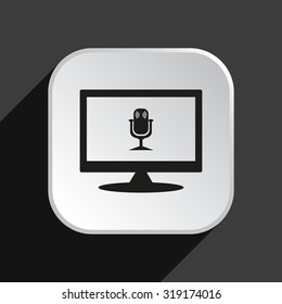 Microphone. Voice recording. icon. vector design