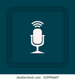 Microphone. Voice recording. icon. vector design