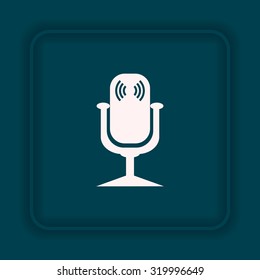 Microphone. Voice recording. icon. vector design