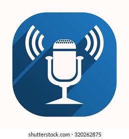 Microphone. Voice recording. icon. vector design