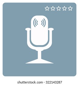 Microphone. Voice recording. icon. vector design