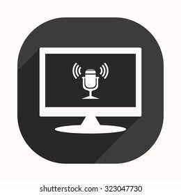 Microphone. Voice recording. icon. vector design
