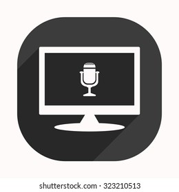 Microphone. Voice recording. icon. vector design