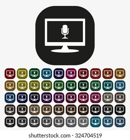 Microphone. Voice recording. icon. vector design